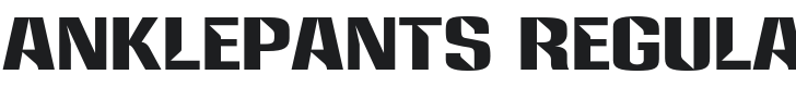 Anklepants Font Preview