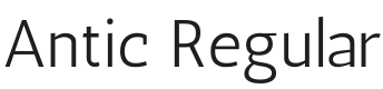 Antic Font Preview