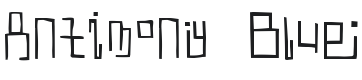 Antimony Blue Font Preview
