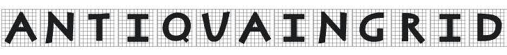 Antiqua In Grid Font Preview