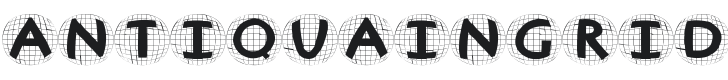 Antiqua In Grid Balloons Font Preview