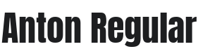 Anton Font Preview