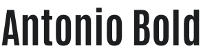 Antonio Bold Font Preview