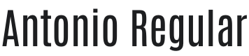 Antonio Font Preview