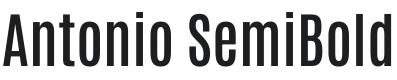 Antonio SemiBold Font Preview