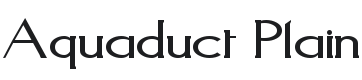 Aquaduct Font Preview