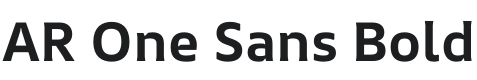 AR One Sans Bold Font Preview