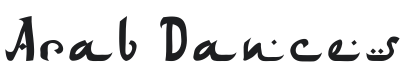 Arab Dances Font Preview