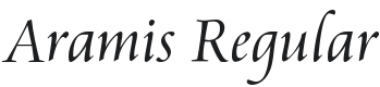 Aramis Font Preview