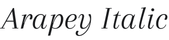 Arapey Italic Font Preview