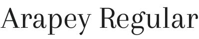 Arapey Font Preview