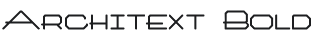 Architext Bold Font Preview