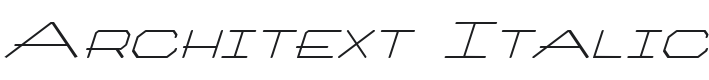 Architext Italic Font Preview