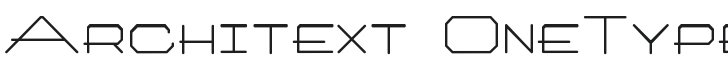 Architext OneType Font Preview