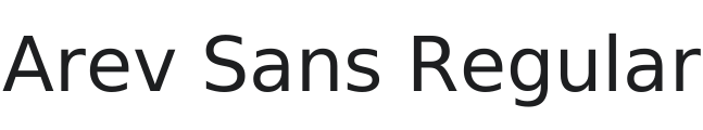 Arev Sans Font Preview