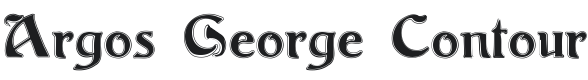 Argos George Contour Font Preview