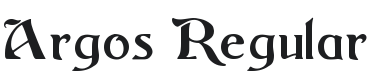 Argos Font Preview