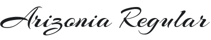 Arizonia Font Preview