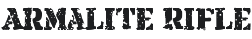 Armalite Rifle Font Preview