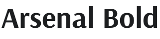 Arsenal Bold Font Preview