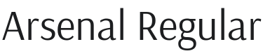 Arsenal Font Preview