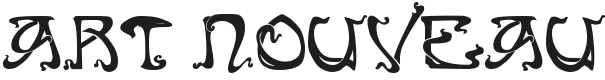 Art Nouveau Caps Font Preview