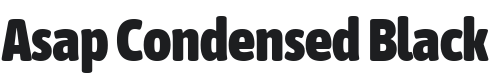 Asap Condensed Black Font Preview