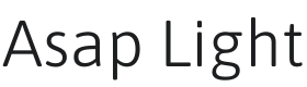 Asap Light Font Preview