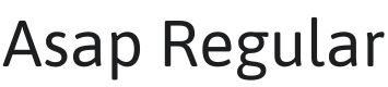 Asap Font Preview