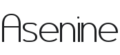 Asenine Font Preview