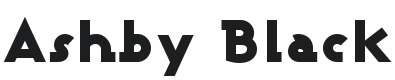 Ashby Black Font Preview