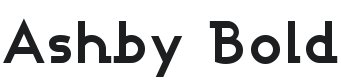 Ashby Bold Font Preview