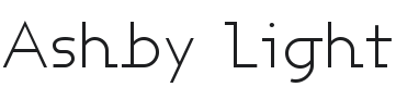 Ashby Font Preview