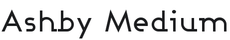 Ashby Medium Font Preview