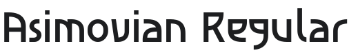 Asimovian Font Preview