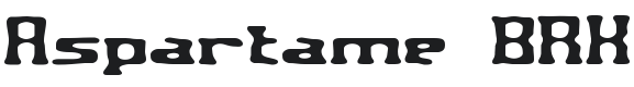 Aspartame Font Preview