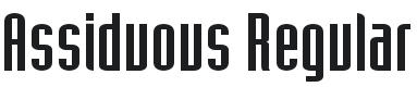 Assiduous Font Preview