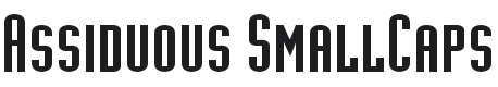 Assiduous SmallCaps Font Preview