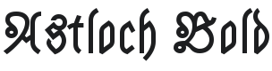 Astloch Bold Font Preview