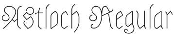 Astloch Font Preview
