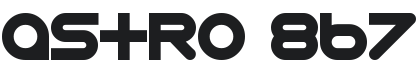 Astro 867 Font Preview