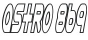 Astro 869 Font Preview