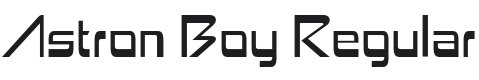 Astron Boy Font Preview