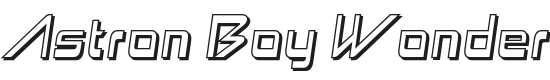 Astron Boy Wonder-Regular Font Preview