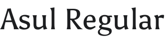 Asul Font Preview