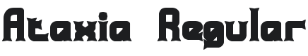 Ataxia Font Preview