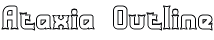 Ataxia Outline (BRK) Font Preview