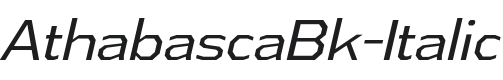 AthabascaBk-Italic Font Preview