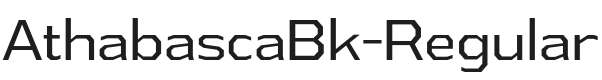 AthabascaBk-Regular Font Preview