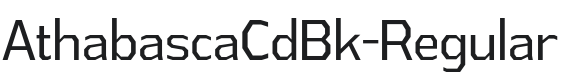 AthabascaCdBk-Regular Font Preview